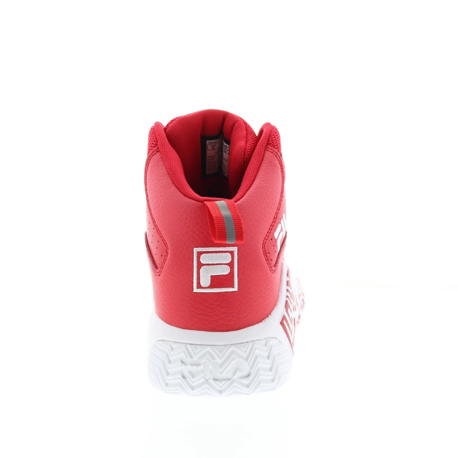 Fila MB 1BM01742-611 Mens Red Leather Lace Up Lifestyle Sneakers Shoes - Image 7