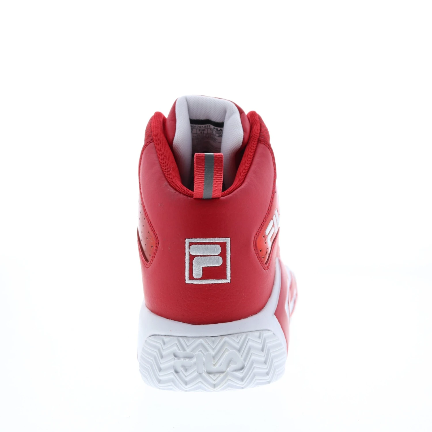 Fila Mb Night Walk 1BM01747-611 Mens Red Leather Athletic Basketball Shoes - Image 7