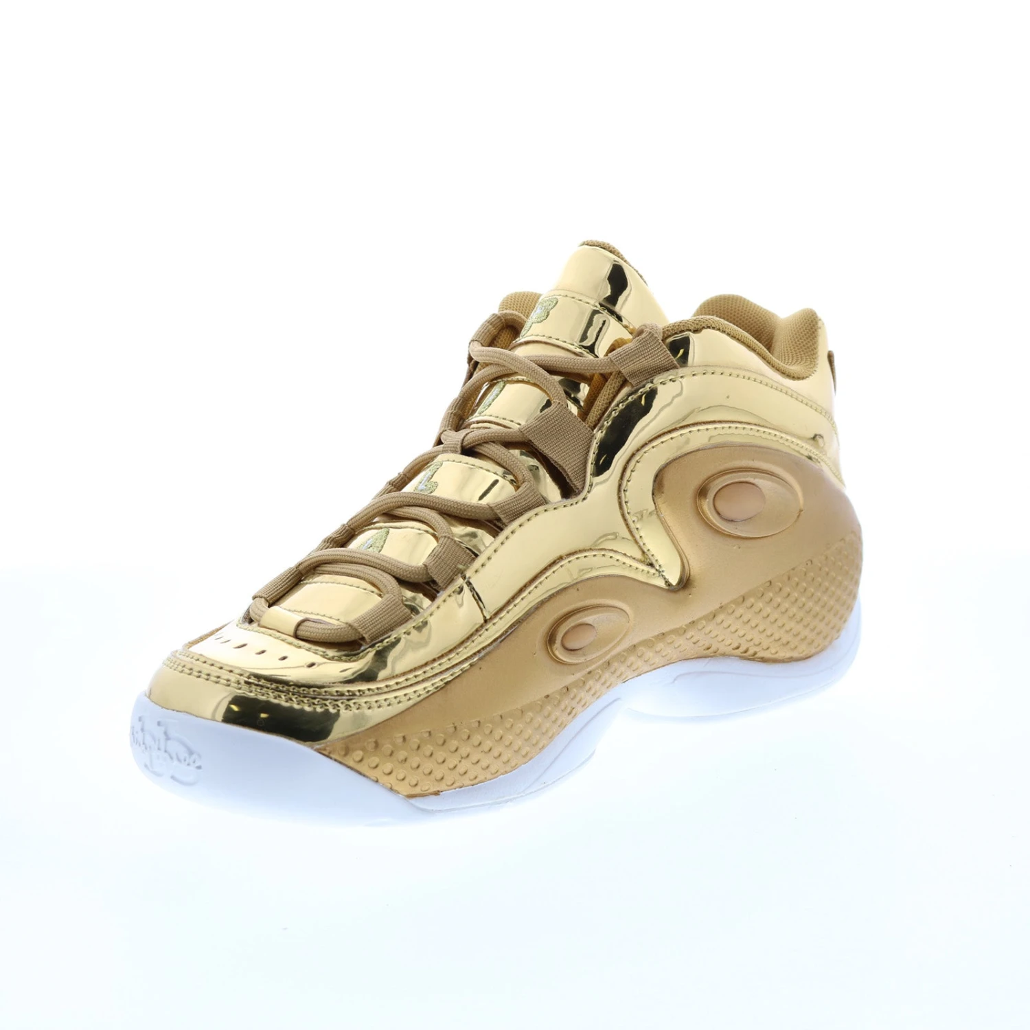 Fila Grant Hill 3 Metallic 1BM01759-700 Mens Gold Athletic Basketball Shoes - Image 4