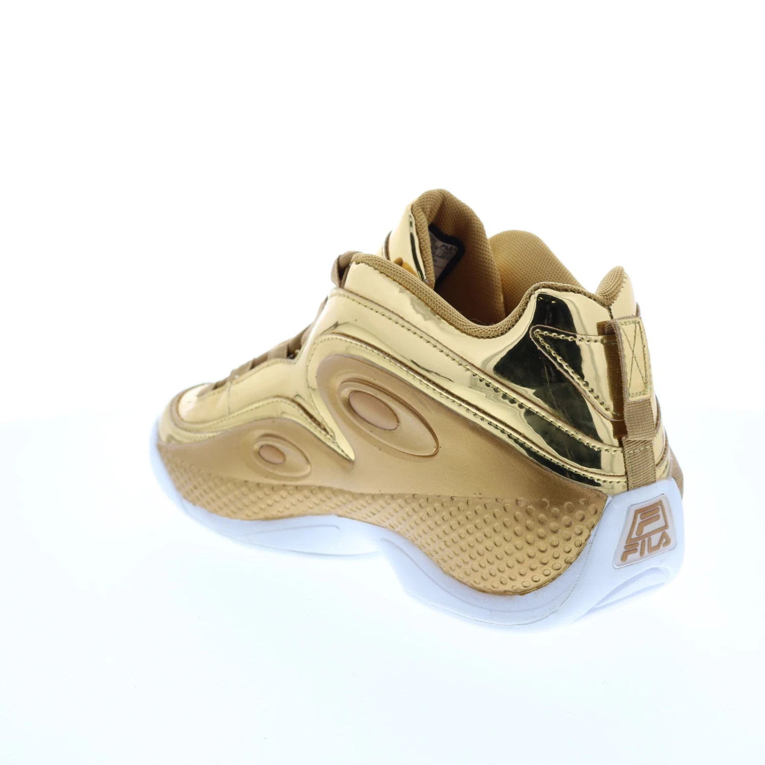Fila Grant Hill 3 Metallic 1BM01759-700 Mens Gold Athletic Basketball Shoes - Image 6