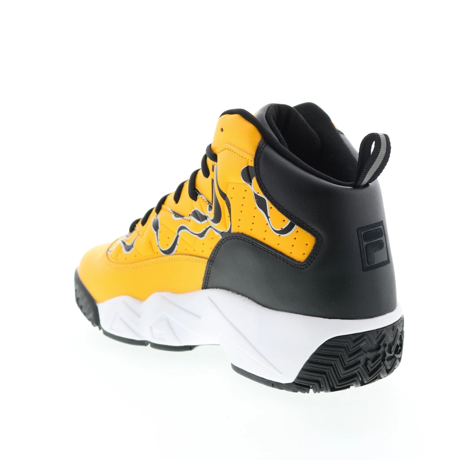 Fila MB 1BM01795-702 Mens Yellow Leather Lace Up Athletic Basketball Shoes - Image 6