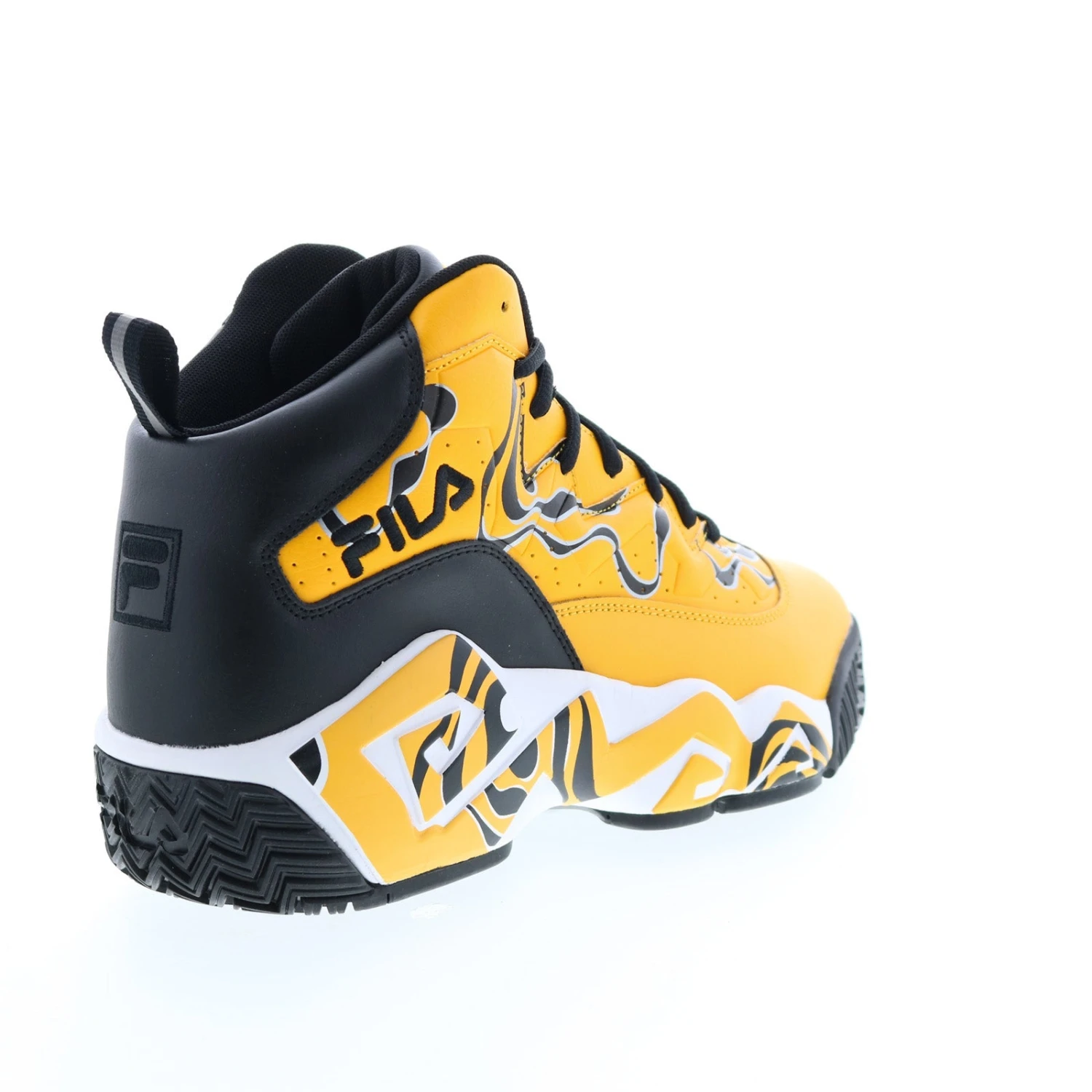 Fila MB 1BM01795-702 Mens Yellow Leather Lace Up Athletic Basketball Shoes - Image 8