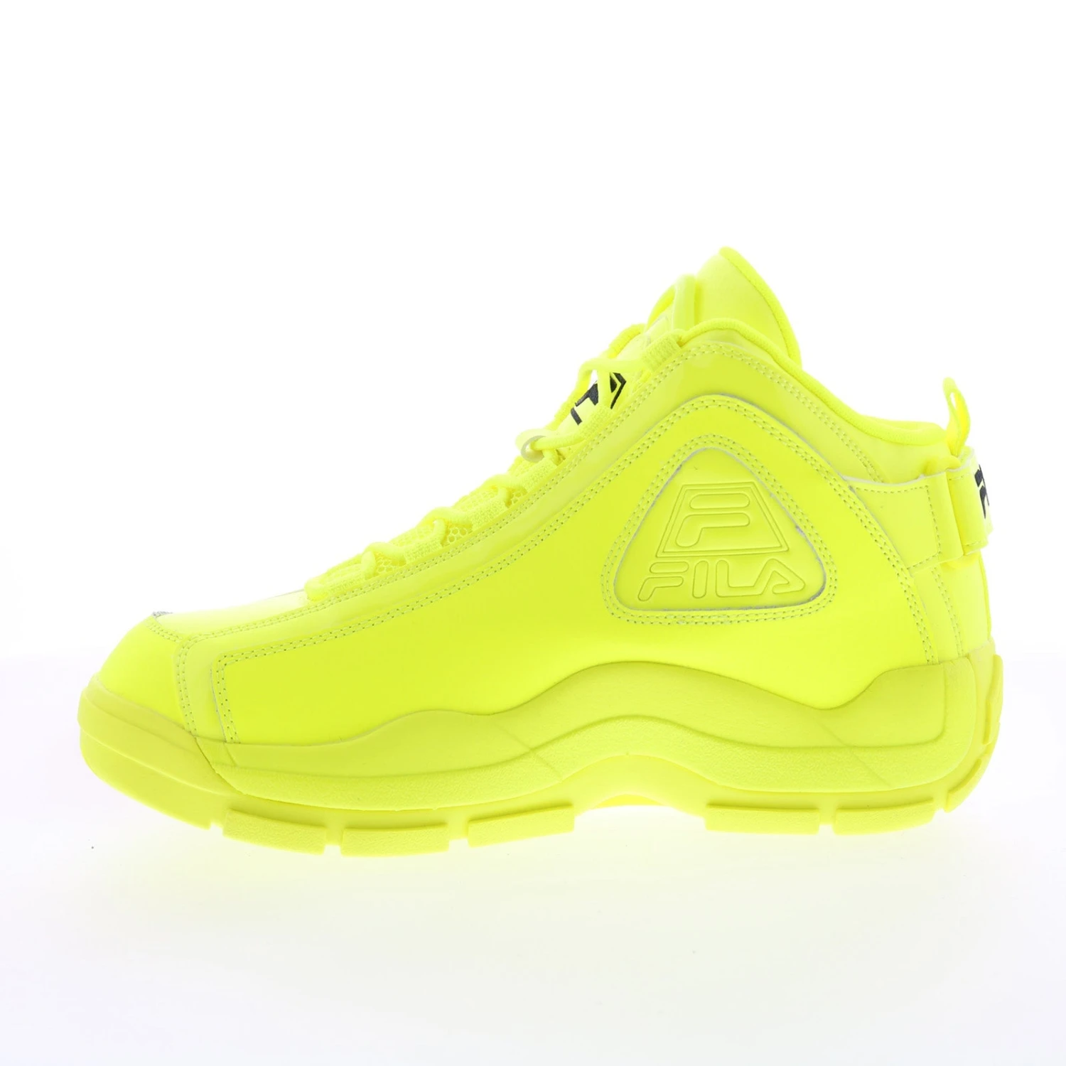 Fila Grant Hill 2 1BM01828-701 Mens Yellow Leather Athletic Basketball Shoes - Image 3