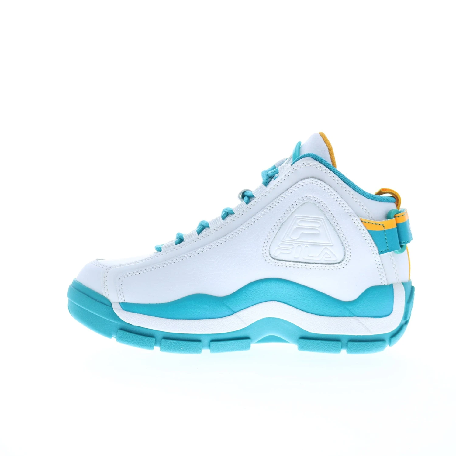 Fila Grant Hill 2 X Semi Pro Mens White Leather Athletic Basketball Shoes - Image 3