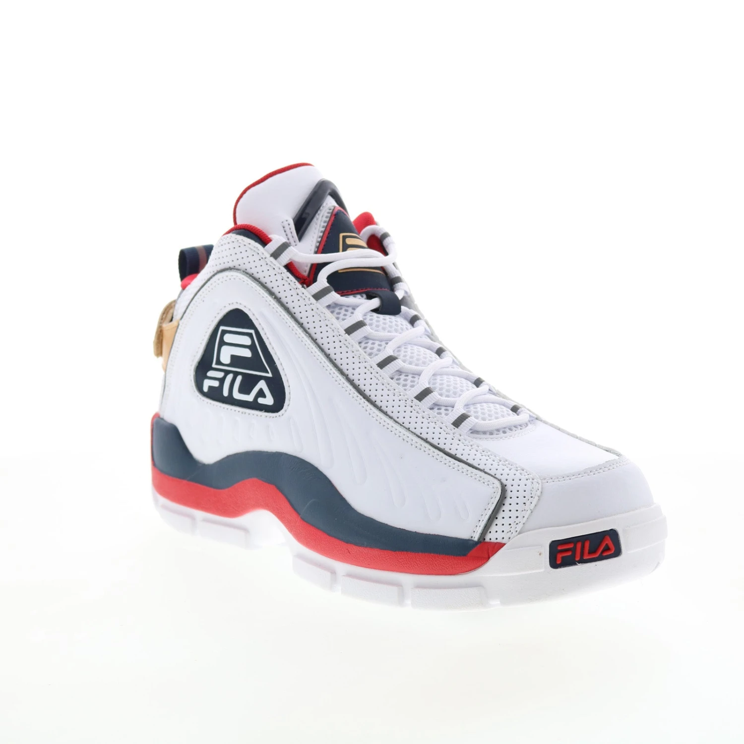 Fila Grant Hill 2 GB 1BM01847-125 Mens White Leather Athletic Basketball Shoes - Image 2