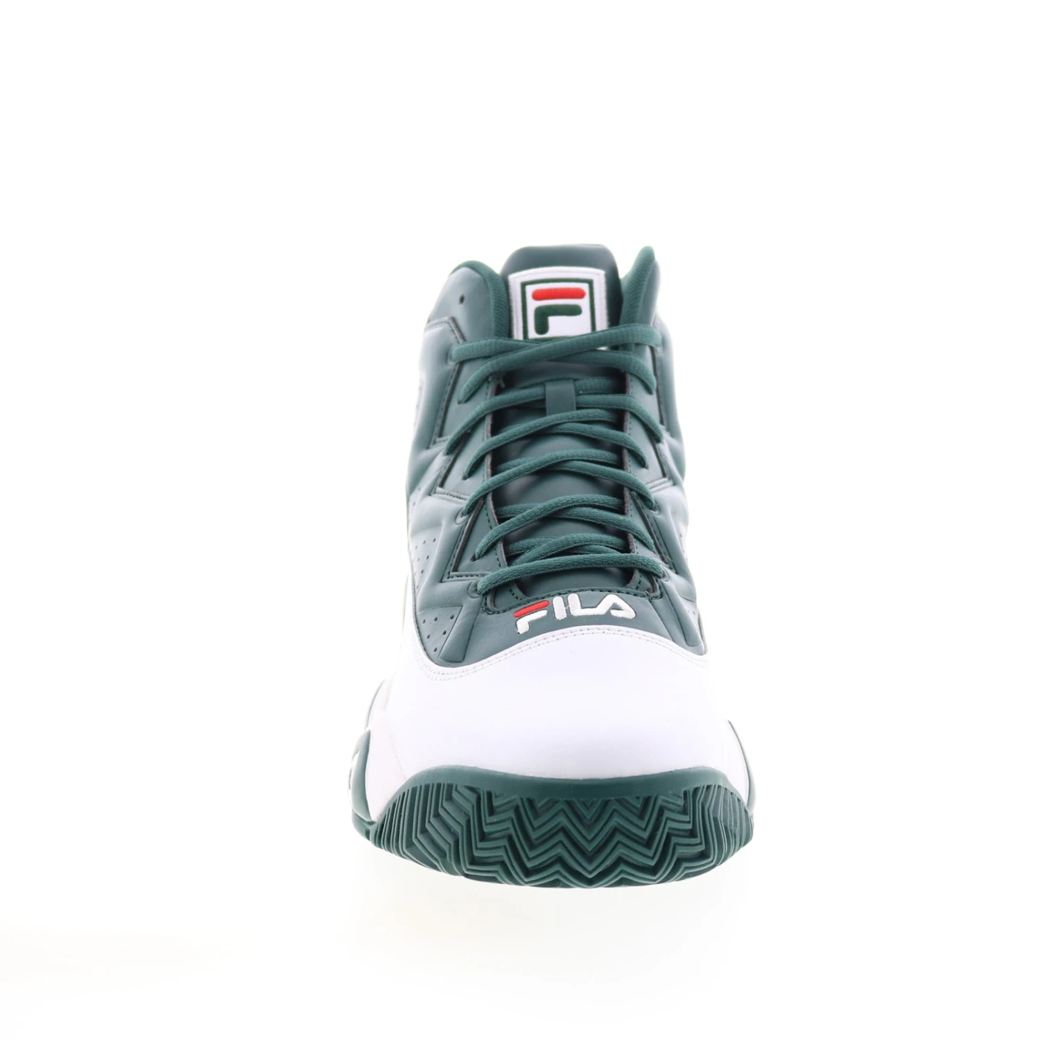 Fila MB 1BM01863-124 Mens Green Leather Lace Up Athletic Basketball Shoes - Image 2