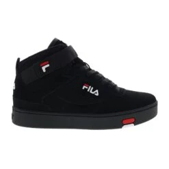 Fila V-10 Lux 1CM01212-014 Mens Black Nubuck Lace Up Lifestyle Sneakers Shoes