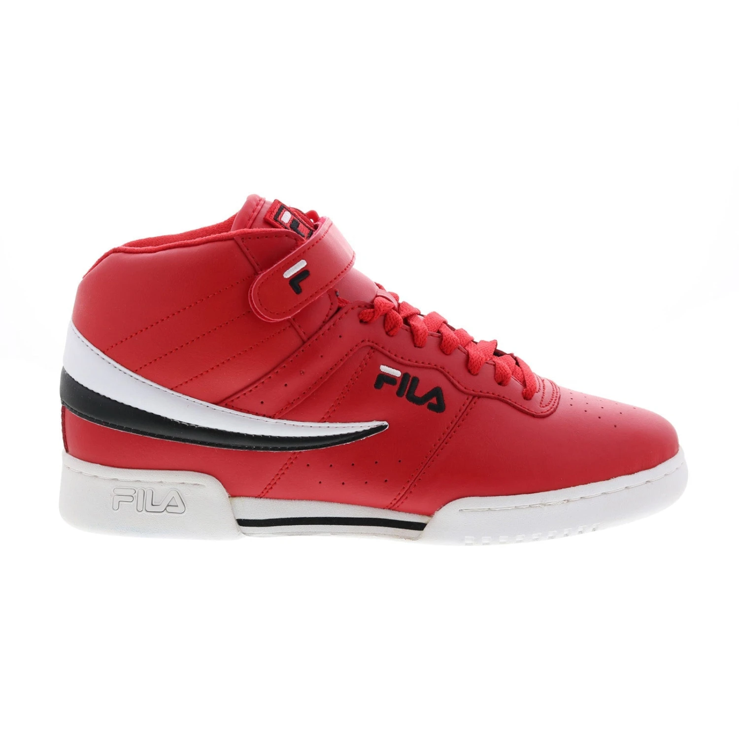Fila F-13 1FM00421-602 Mens Red Leather Lace Up Lifestyle Sneakers Shoes