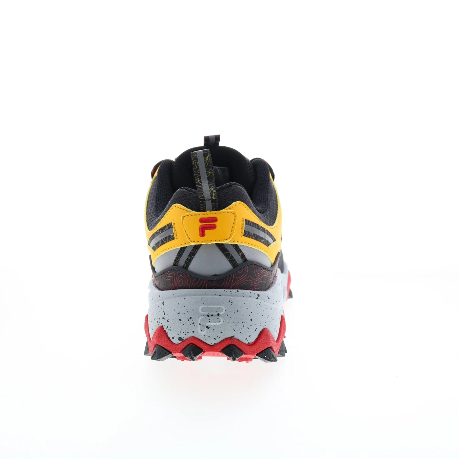 Fila Oakmont TR 1JM01689-025 Mens Yellow Leather Athletic Hiking Shoes - Image 4