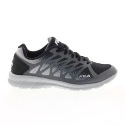 Fila Memory Fantom 6 1RM01628-002 Mens Black Canvas Athletic Running Shoes