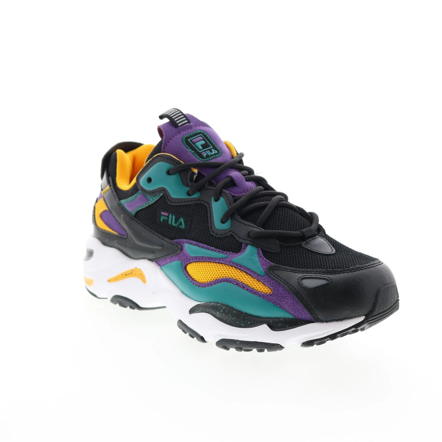 Fila Ray Tracer Apex 1RM01697-019 Mens Black Leather Lifestyle Sneakers Shoes - Image 2