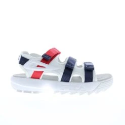 Fila Disruptor Sandal 1SM00069-125 Mens White Synthetic Strap Sport Sandals Shoes