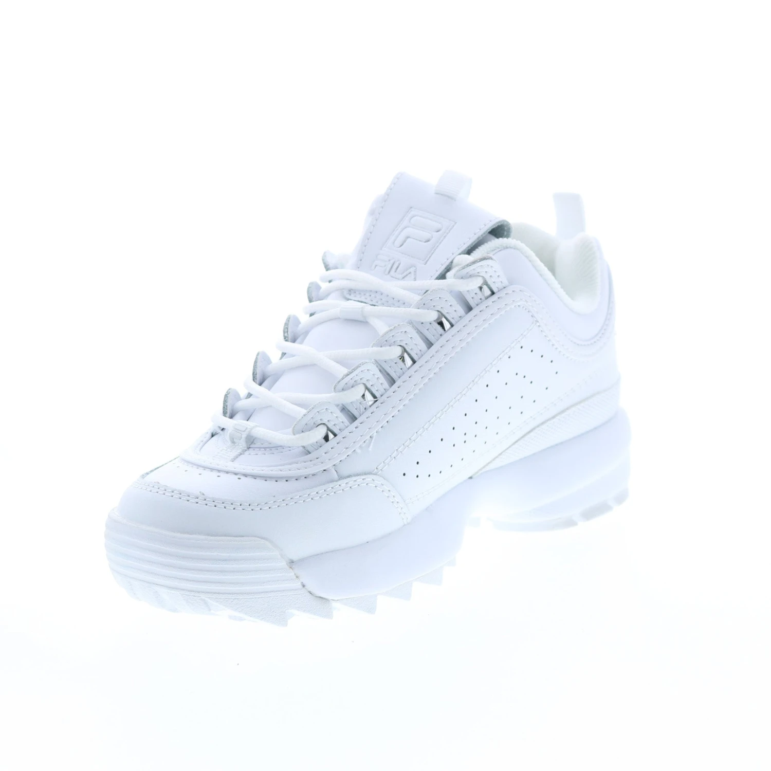 Fila Disruptor II Metallic Accent Womens White Lifestyle Sneakers Shoes - Image 4