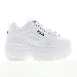 Fila Disruptor II Wedge 5FM00704-125 Womens White Lifestyle Sneakers Shoes