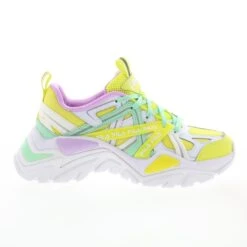 Fila Electrove 2 5RM01744-744 Womens Yellow Leather Lifestyle Sneakers Shoes