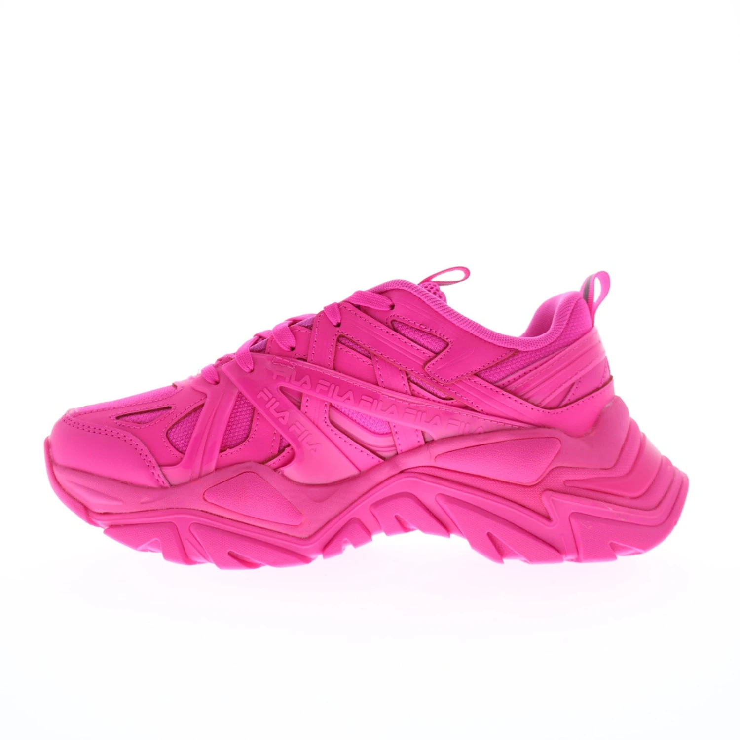 Fila Electrove 2 5RM02229-650 Womens Pink Leather Lifestyle Sneakers Shoes - Image 3