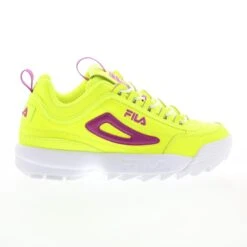 Fila Disruptor II Premium 5XM01763-726 Womens Yellow Lifestyle Sneakers Shoes
