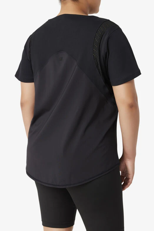 Fila Uplift Textured Short Sleeve Top - Image 3